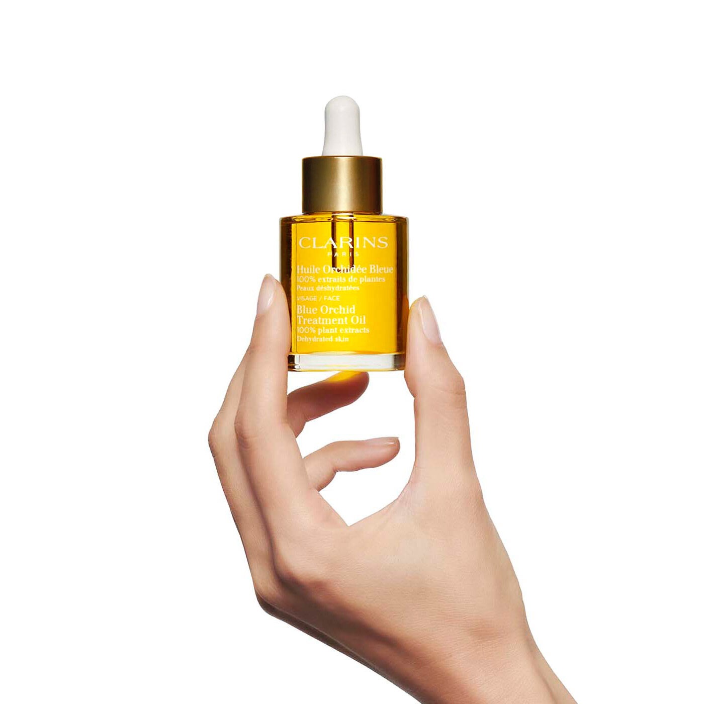 Clarins Huile Orchidée Bleue - Olio Viso Idratante e Rivitalizzante per Pelle Disidratata 30ml