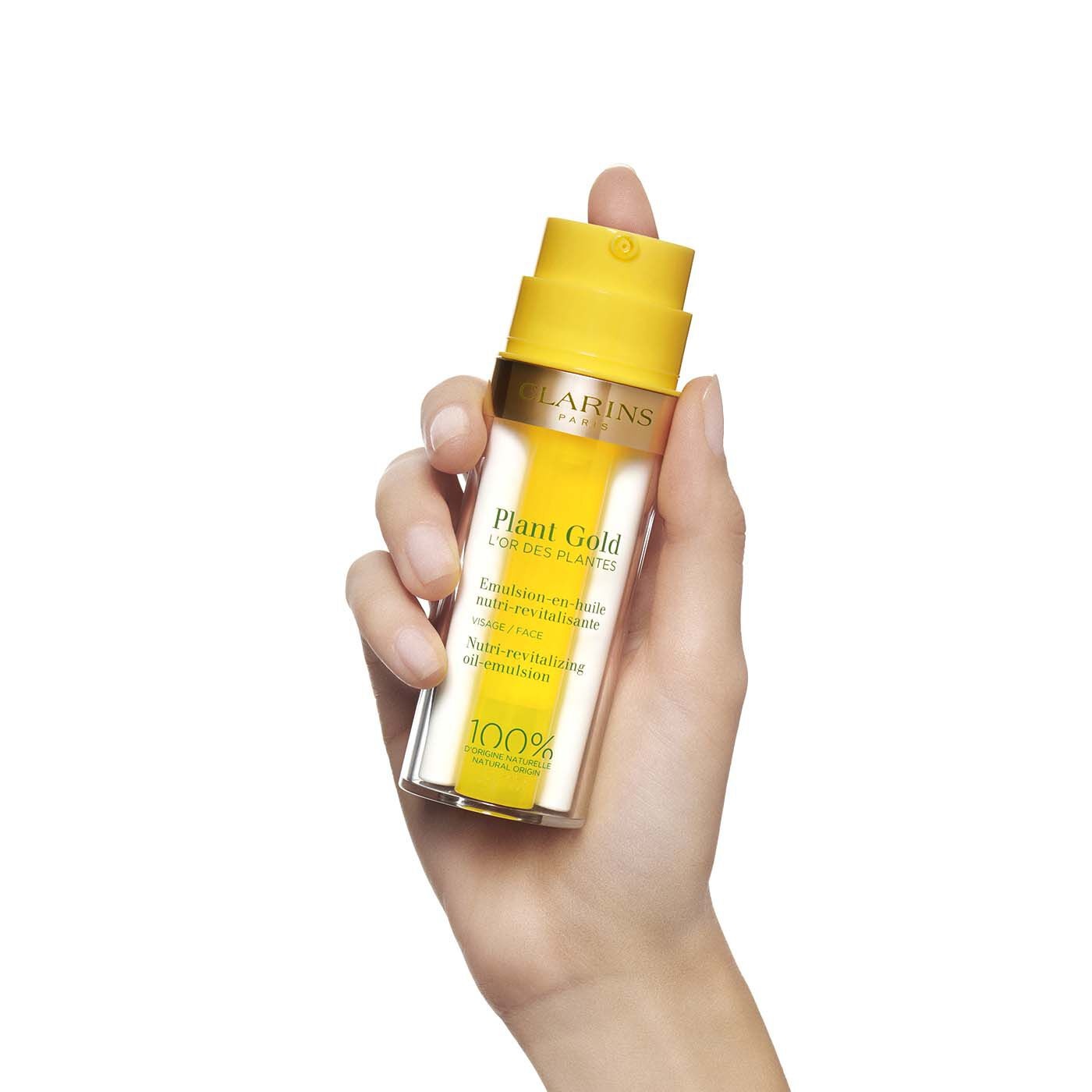 Clarins Plant Gold - Emulsione Oleosa Nutriente e Rivitalizzante per il Viso 35 ml