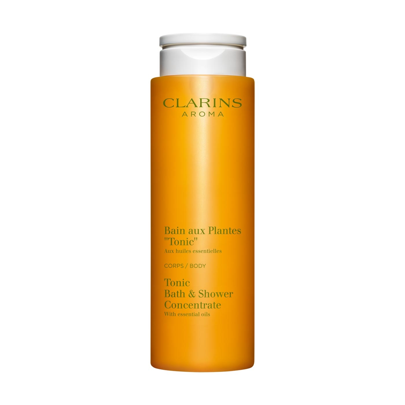 Clarins Bain Aux Plantes Tonic Gel Doccia Tonificante 200 ml con Oli Essenziali