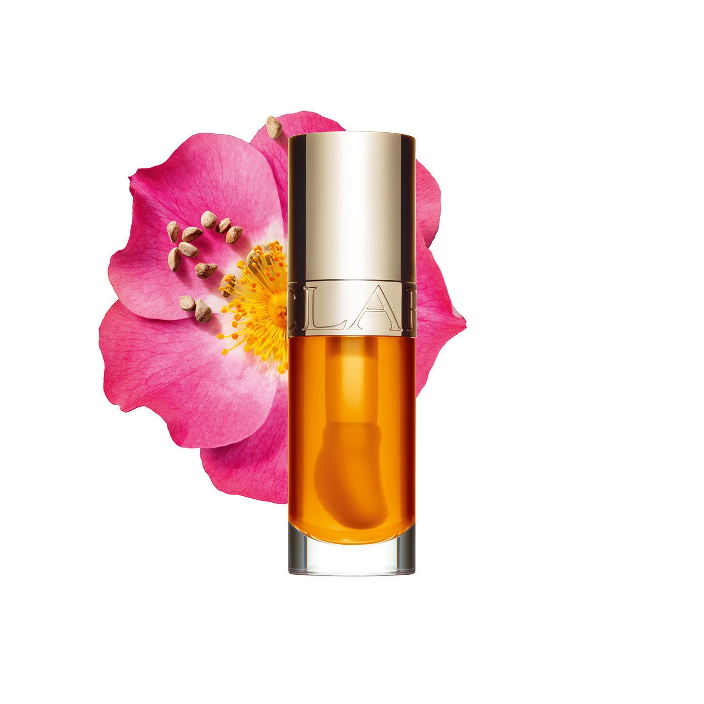 Clarins Lip Comfort Oil 01 Honey 7ml - Olio Labbra Nutriente, Idratante e Protettivo