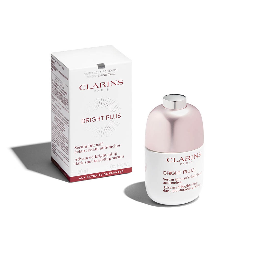 Clarins Bright Plus Siero Viso Illuminante Antimacchie 30ml - Trattamento Avanzato con Estratti di Rose Myrtle e Acerola