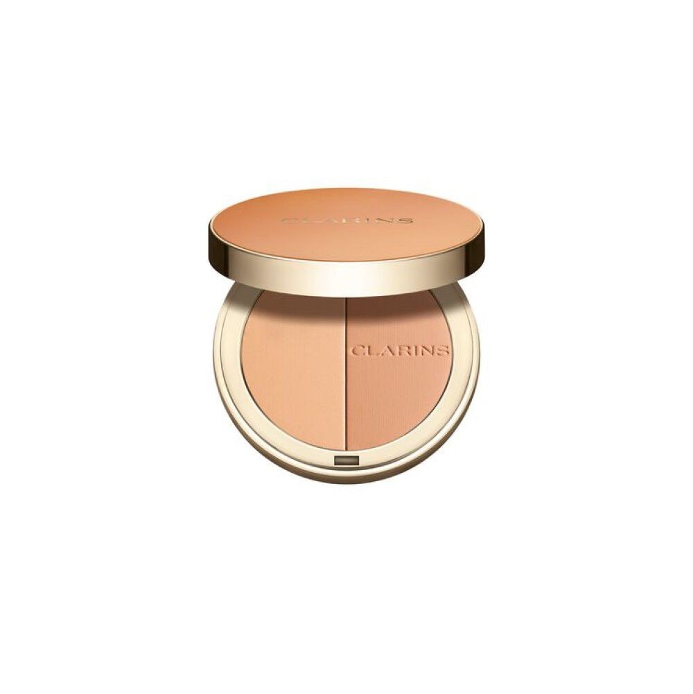 Clarins Ever Bronze Compact Powder 01 Light - Polvere Abbronzante 10 g con Texture Ultra Leggera e Ingredienti Naturali