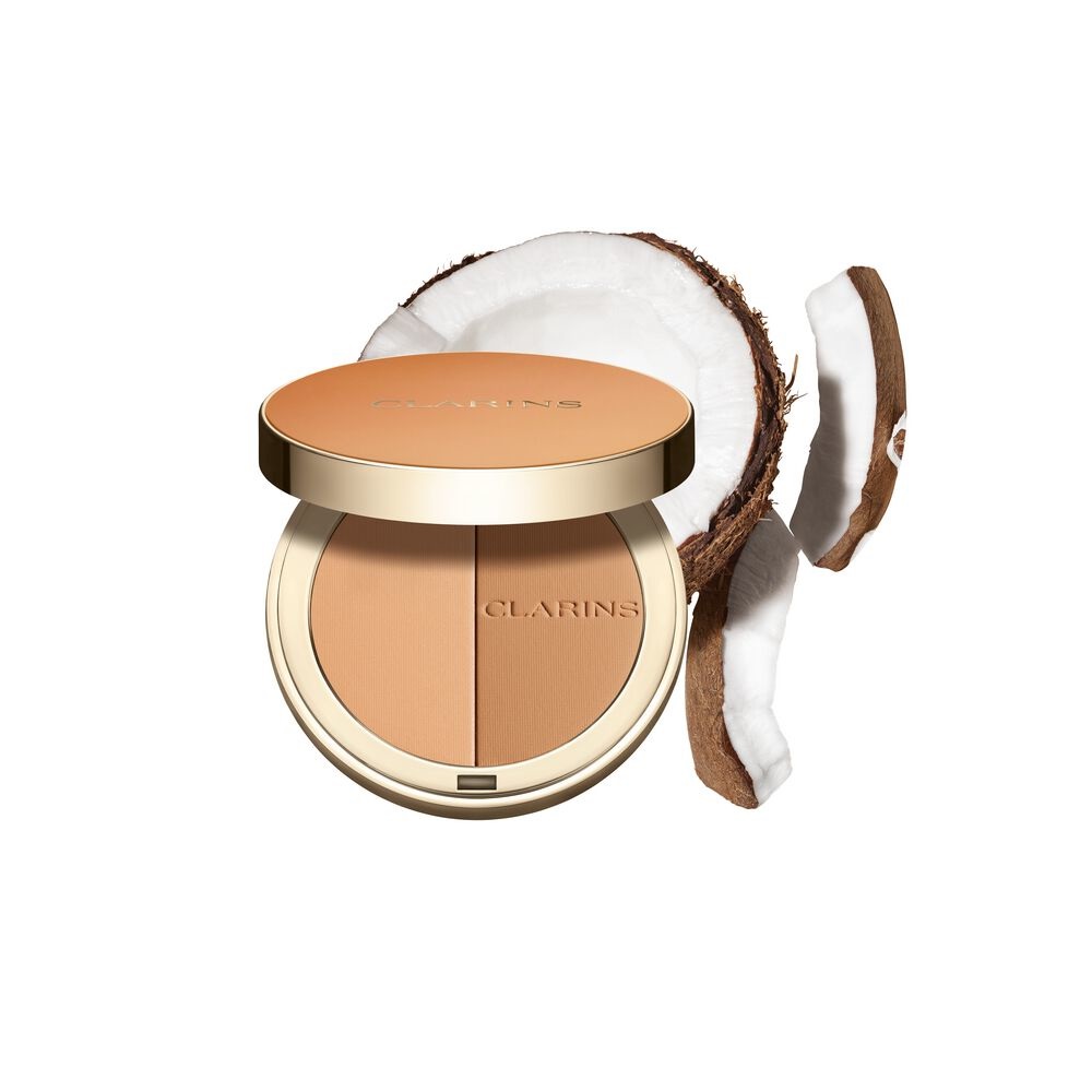 Clarins Ever Bronze Compact Powder 02 Medium - Terra Abbronzante Compatta 10 g con Texture Ultra Leggera e Effetto Naturale