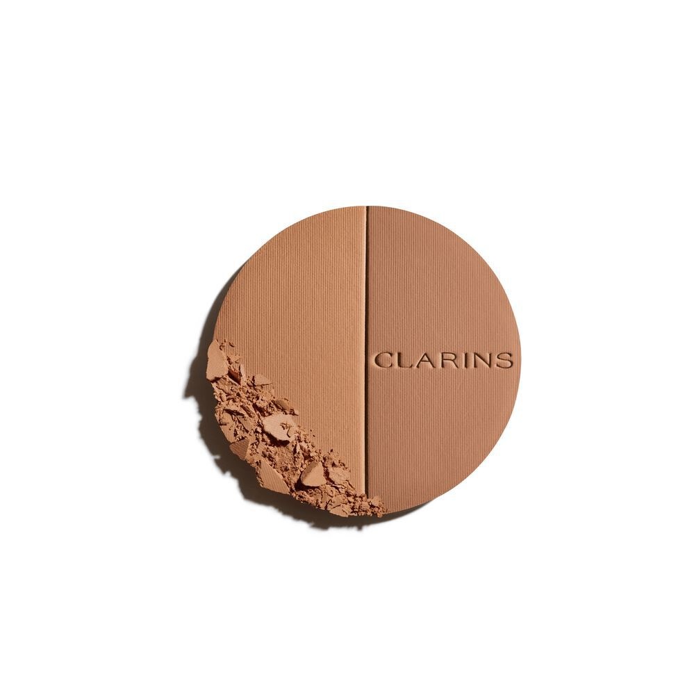 Clarins Ever Bronze Compact Powder 03 Deep - Polvere Compatta Abbronzante 10g, Effetto Naturale e Radiant