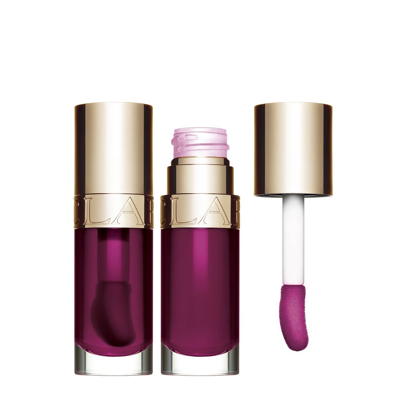 Clarins Lip Comfort Oil 10 Plum 7ml - Olio Nutriente per Labbra Idratanti e Brillanti