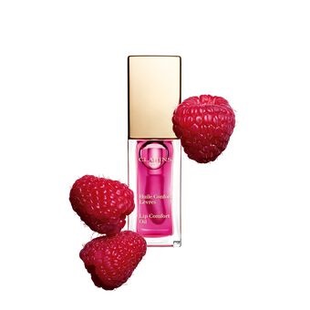 Clarins Lip Comfort Oil 02 Raspberry 7ml - Olio Labbra Idratante e Nutriente con 93% Ingredienti Naturali