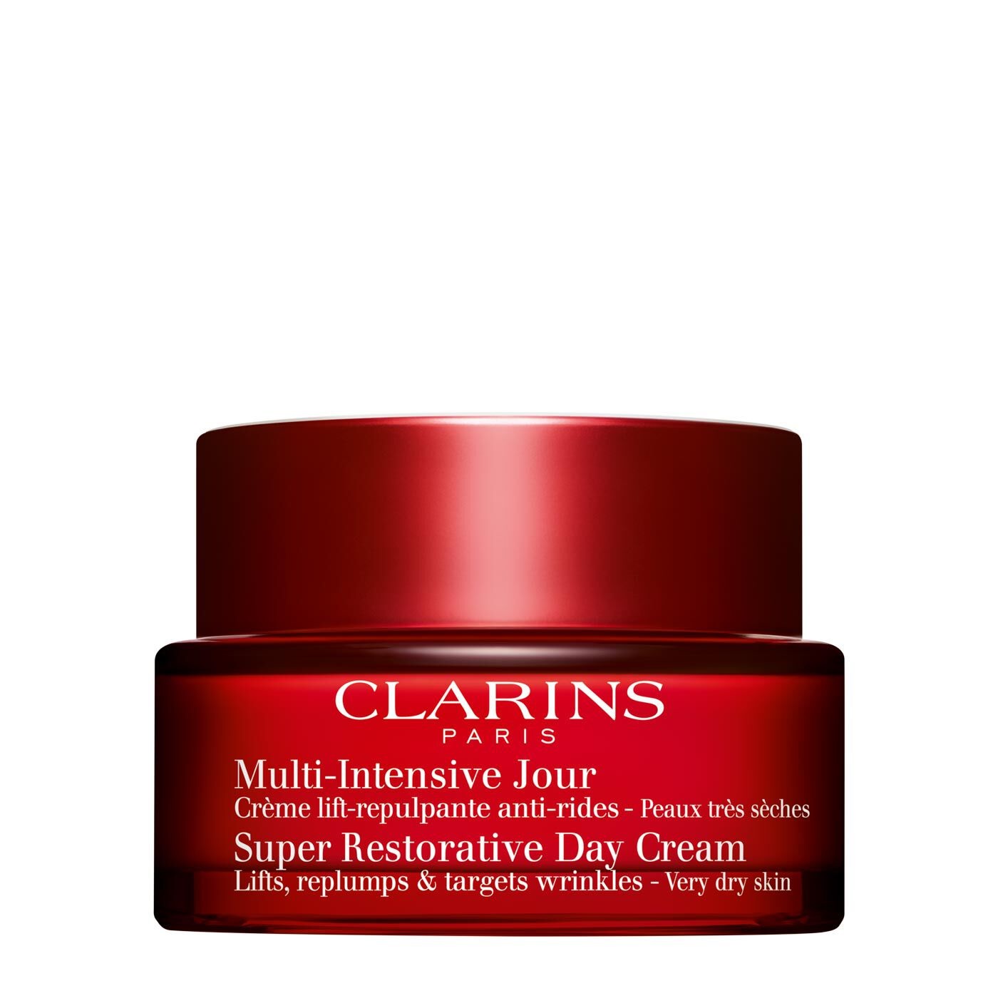 Clarins Multi-Intensive Crema Giorno 50ml - Effetto Lifting Anti-Rughe per Pelli Secche e Molto Secche