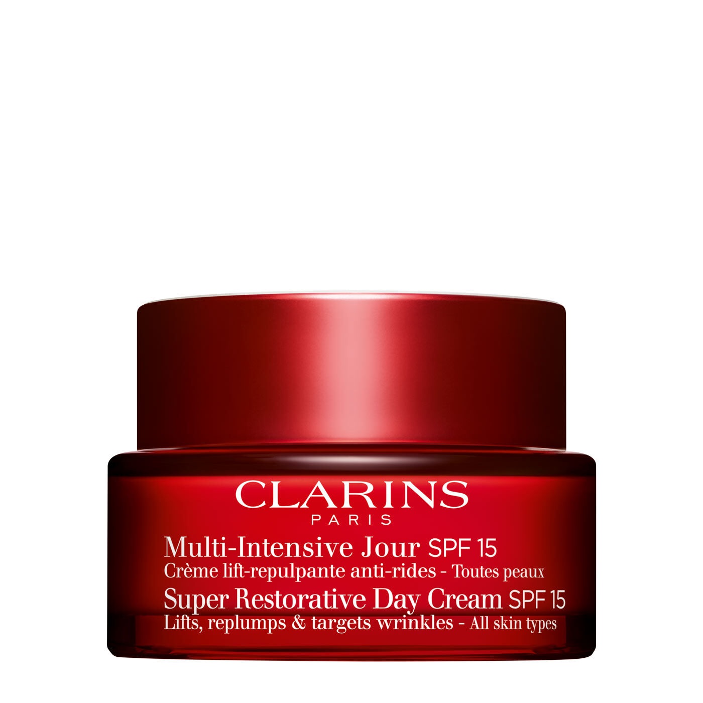 Clarins Multi-Intensive Crema Giorno Antietà SPF 15 - Adatta a Tutti i Tipi di Pelle - 50 ml