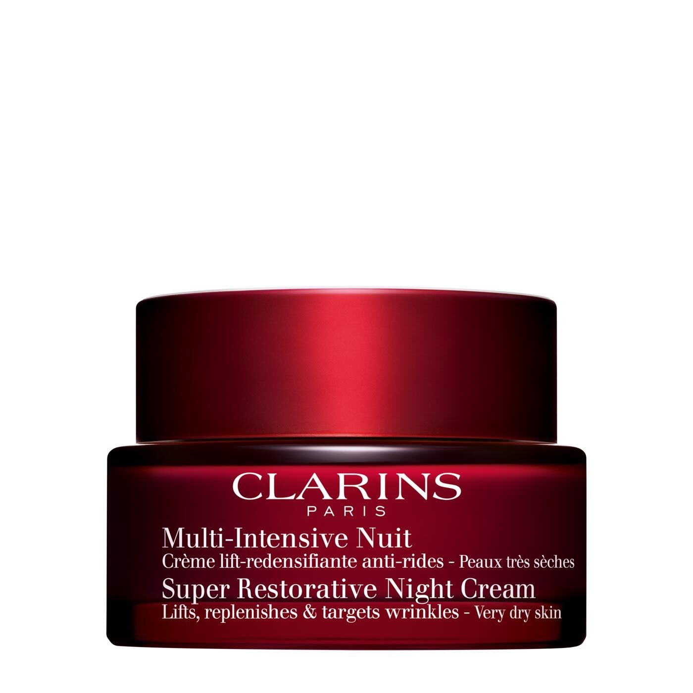 Clarins Multi-Intensive Crema Notte 50 ml - Anti-invecchiamento, Idratante, Lifting per Pelli Secche