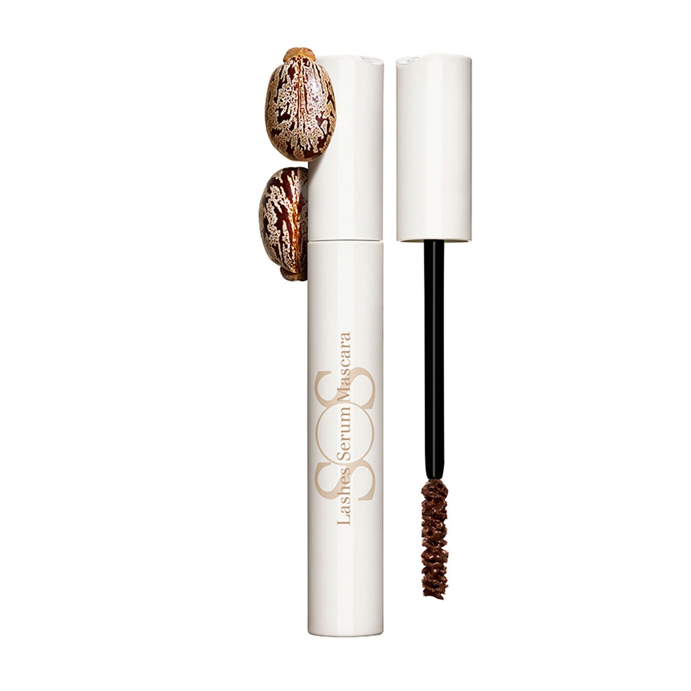 Clarins SOS Lashes Serum Mascara 01 Caramel 8ml - Siero Rivitalizzante per Ciglia con Volume, Lunghezza e Definizione