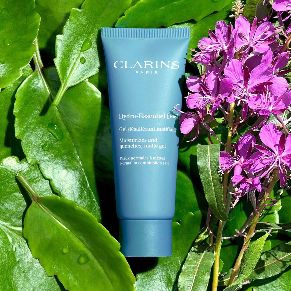 Clarins Hydra-Essentiel Gel Idratante 75ml - Gel Opacizzante per Pelle Normale o Mista con Acido Ialuronico