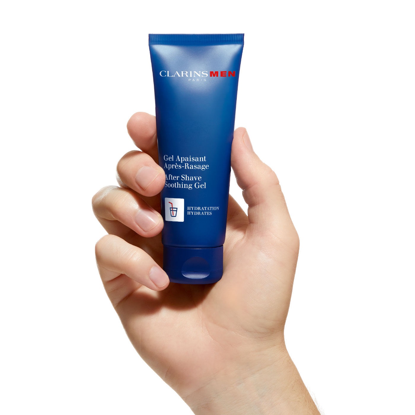Clarins Men Gel Dopobarba Lenitivo e Idratante 75 ml - Trattamento 2-in-1 per Pelle e Barba