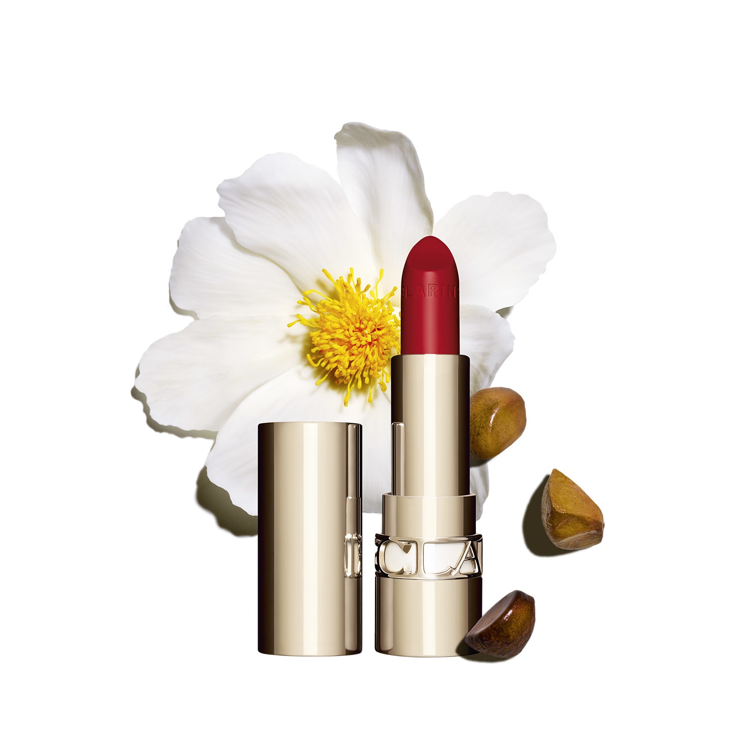 Clarins Joli Rouge 743 Cherry Red Rossetto Idratante 3.5g - Effetto Satinato e Formula Nutriente