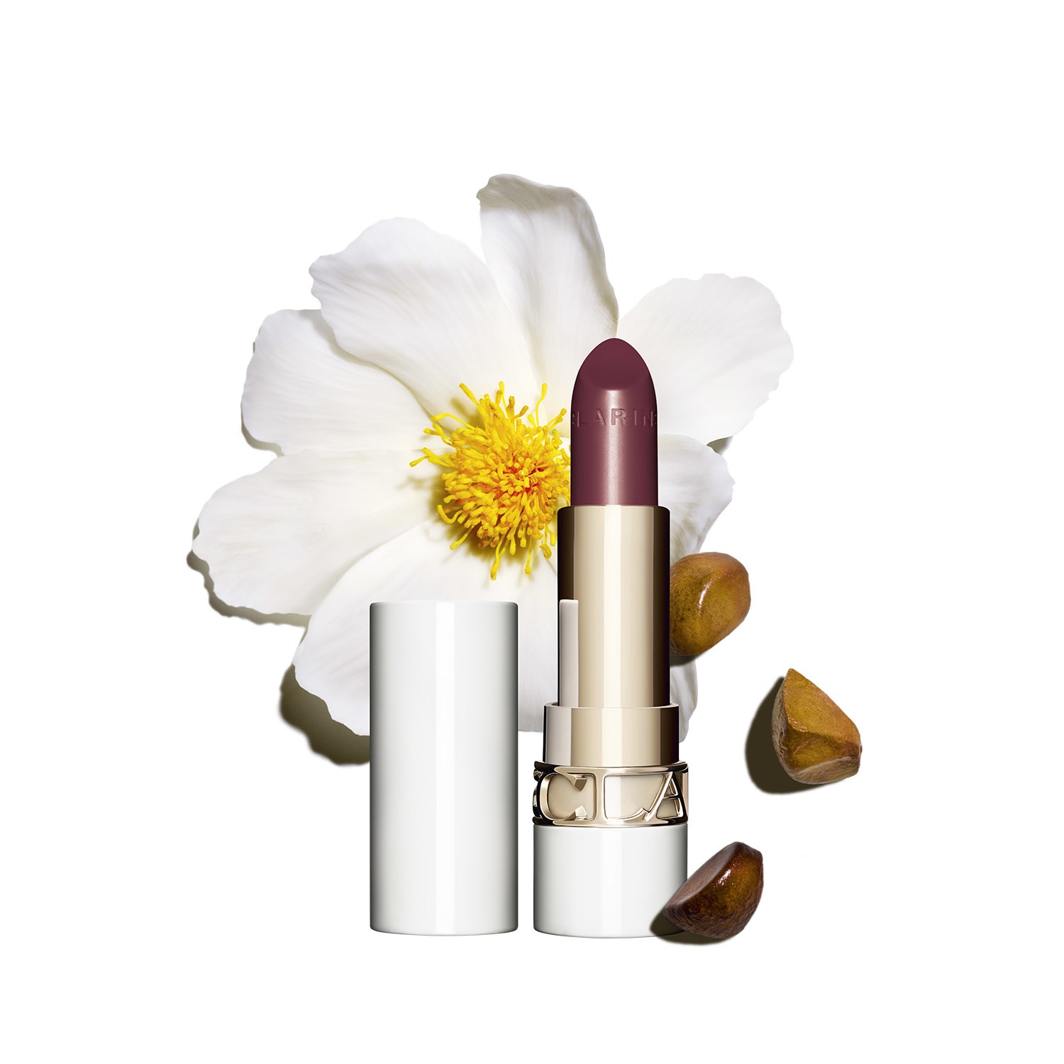 CLARINS Joli Rouge Shine 744S Soft Plum - Rossetto Idratante Brillante 3.5g