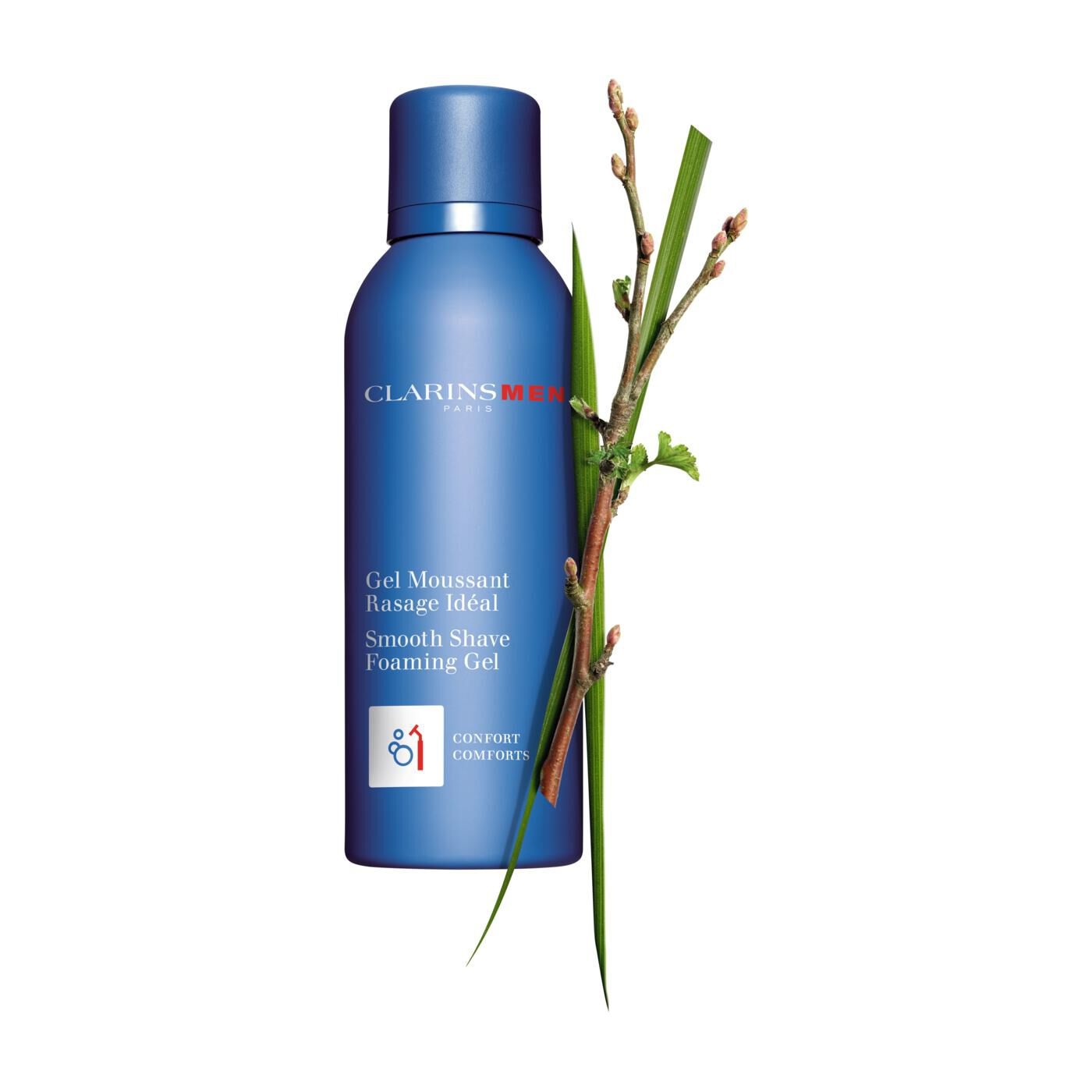 Clarins Gel Moussant Rasage Idéal 150 ml - Gel Schiumogeno per Rasatura Perfetta e Confortevole