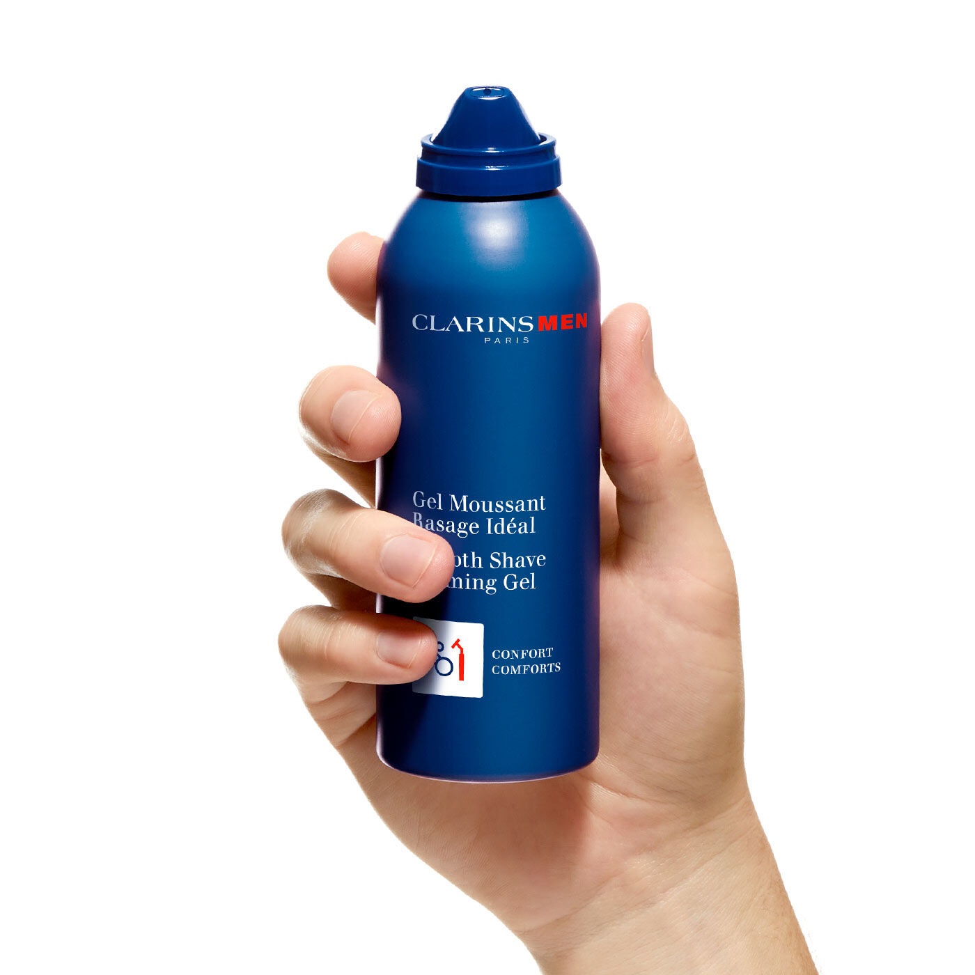 Clarins Gel Moussant Rasage Idéal 150 ml - Gel Schiumogeno per Rasatura Perfetta e Confortevole