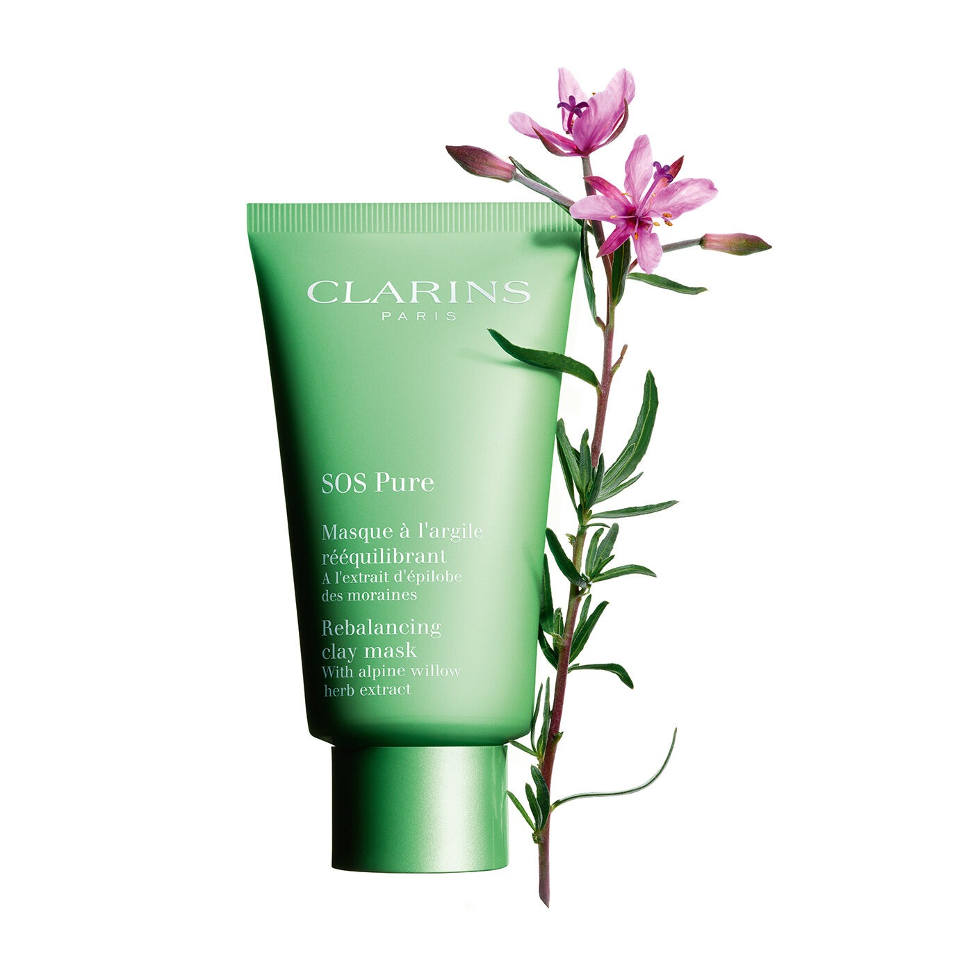Clarins SOS Pure - Maschera Riequilibrante all'Argilla per Pelle Mista e Grassa 75 ml