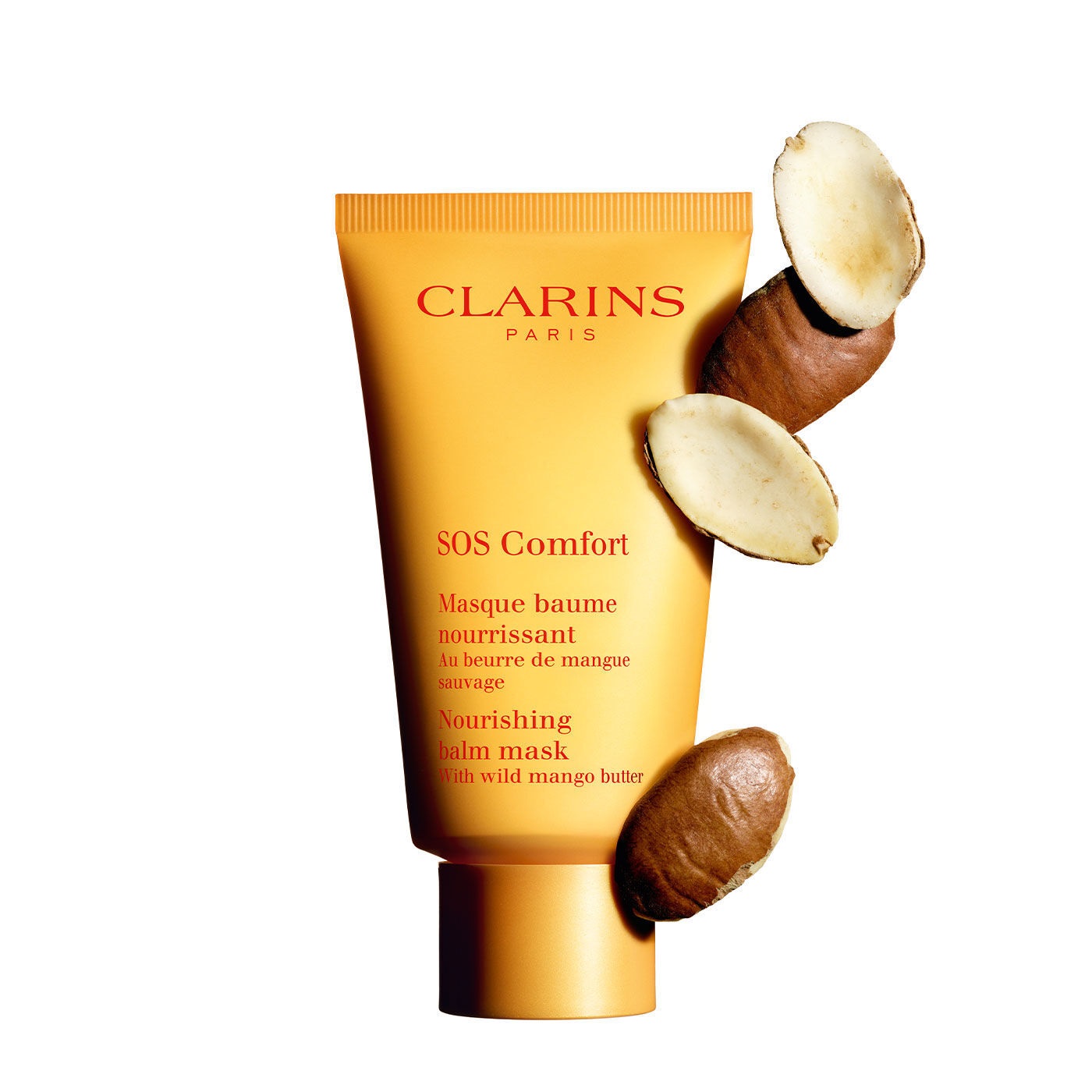 Clarins SOS Comfort - Maschera Balsamo Nutriente per Pelle Secca 75 ml con Burro di Mango Selvatico
