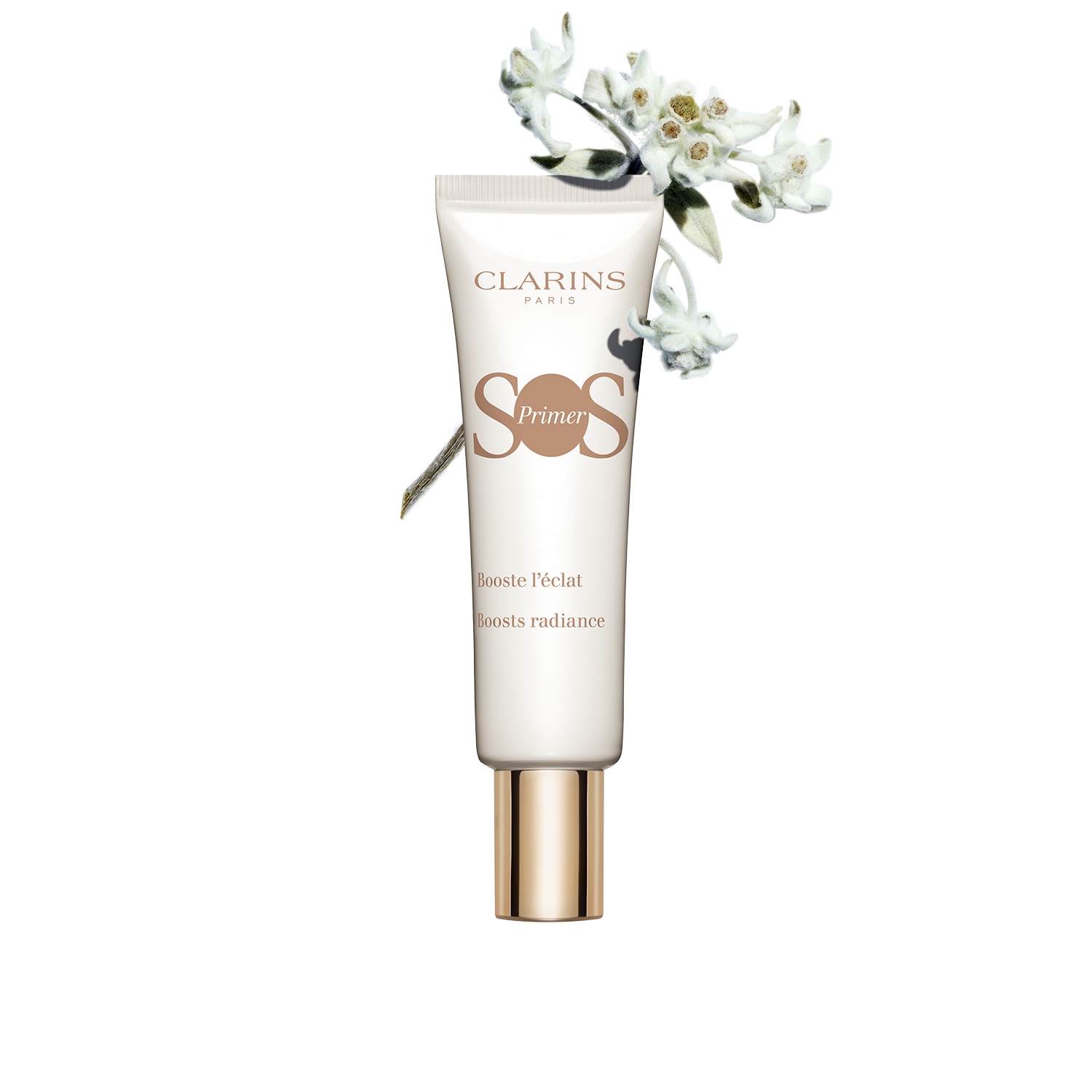 Clarins SOS Primer Bianco 30ml - Dona Luminosità, Corregge l'Incarnato, Base Trucco Effetto Filtro
