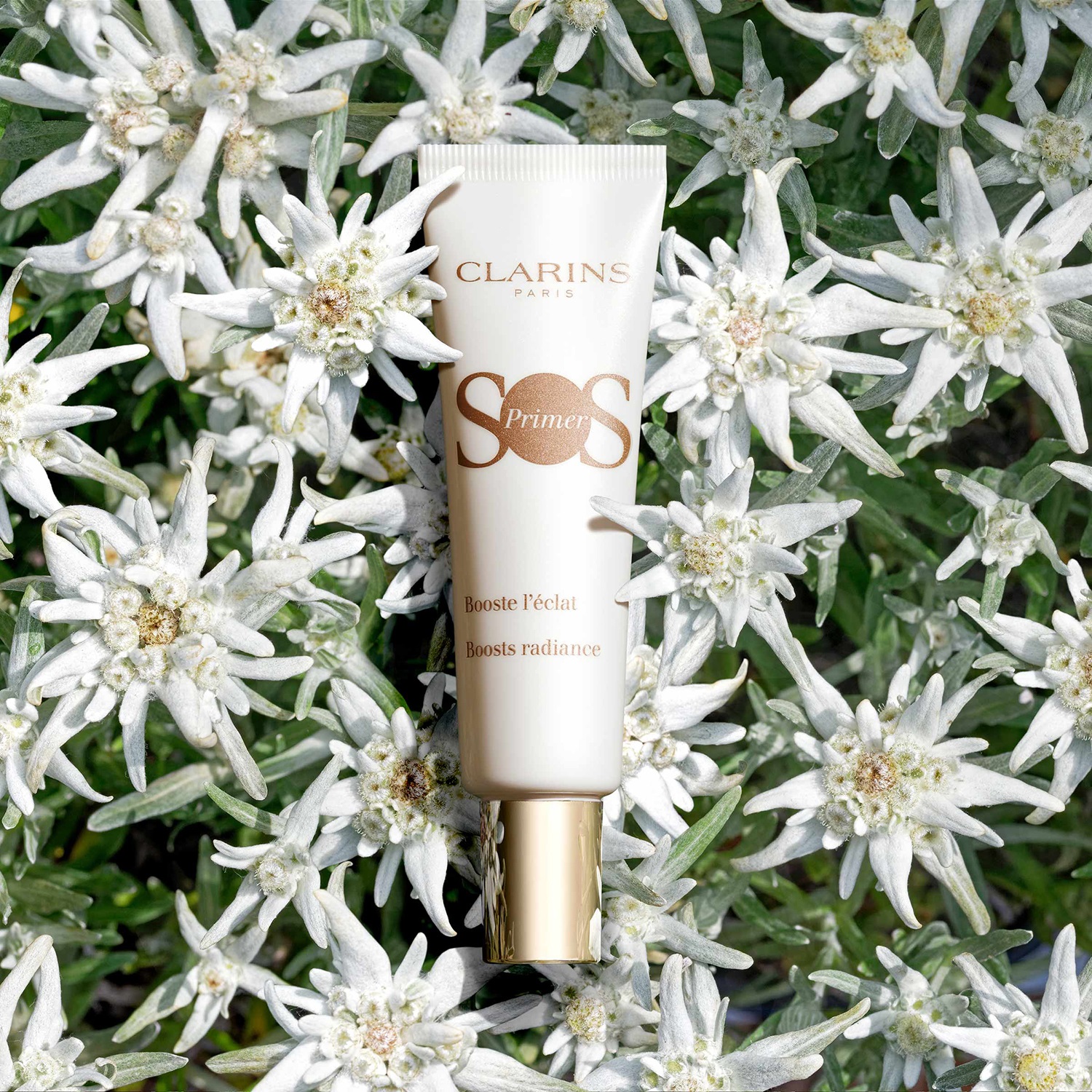 Clarins SOS Primer Bianco 30ml - Dona Luminosità, Corregge l'Incarnato, Base Trucco Effetto Filtro