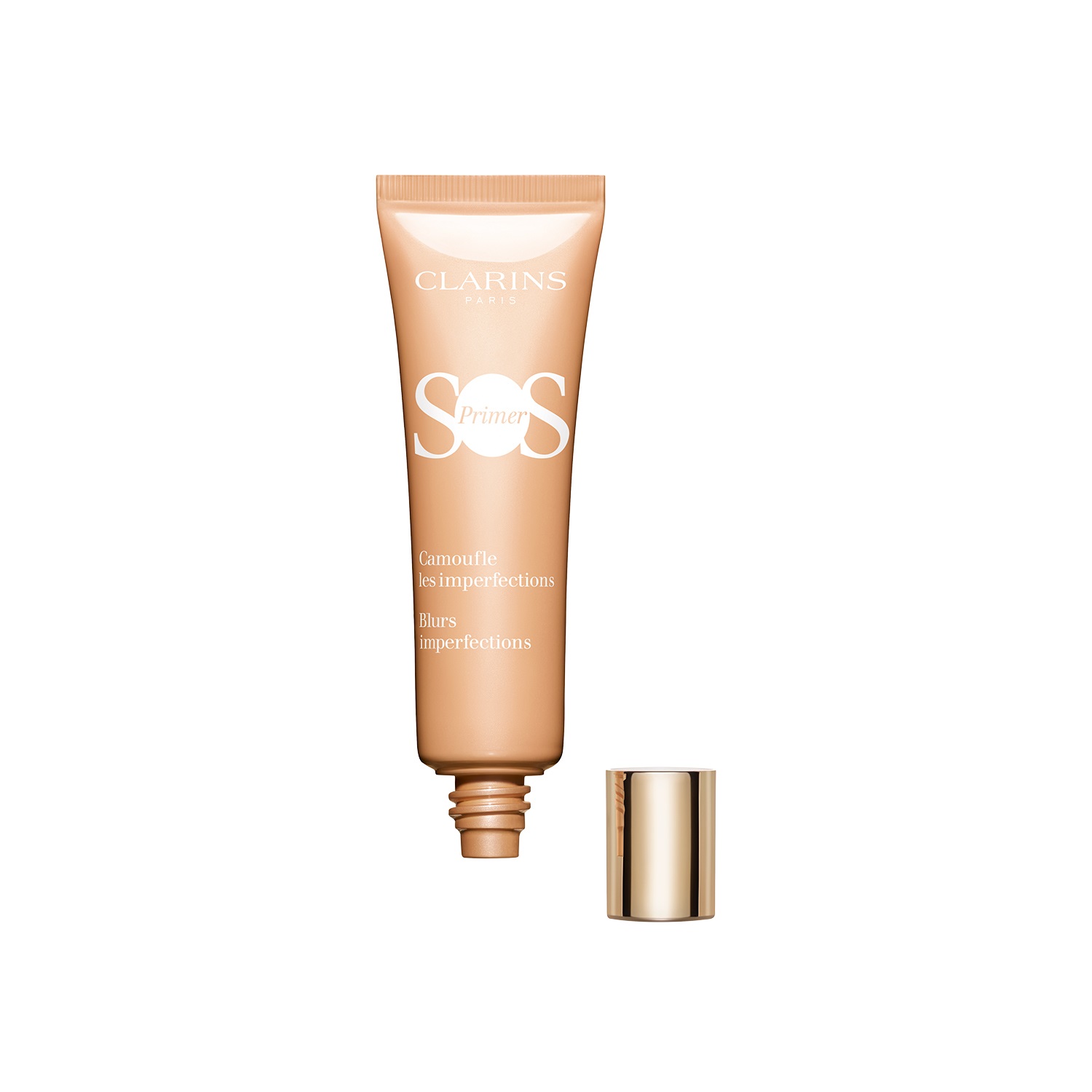Clarins SOS Primer Pesca 30ml - Base trucco illuminante e idratante, corregge le imperfezioni e uniforma l'incarnato
