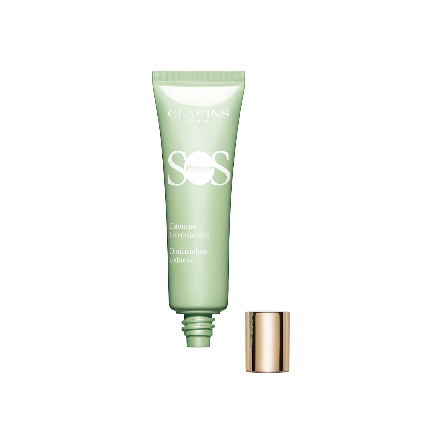 Clarins SOS Primer Verde 30 ml - Primer Viso Correttivo che Contrasta i Rossori e Idrata