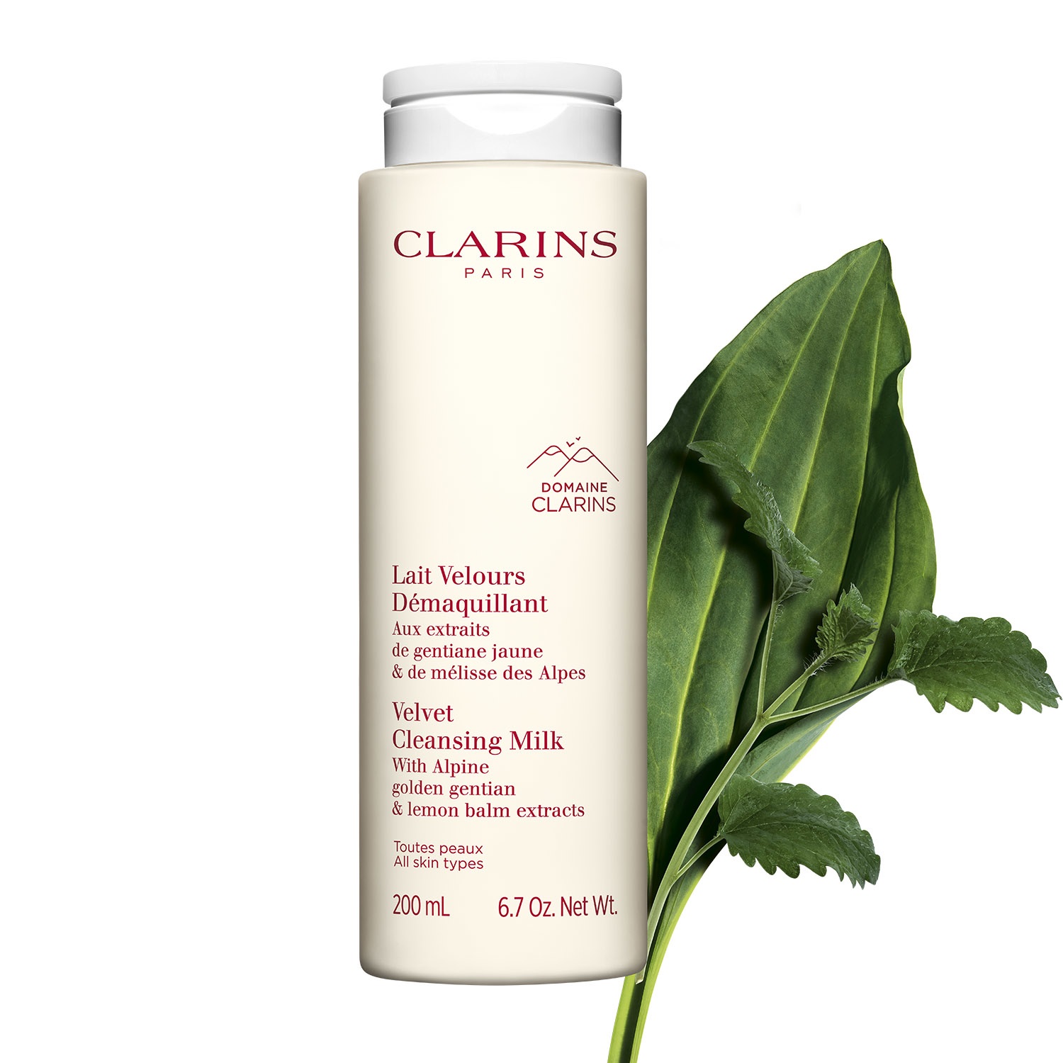 Clarins Lait Velours Démaquillant 200ml - Latte Detergente Delicato per Viso