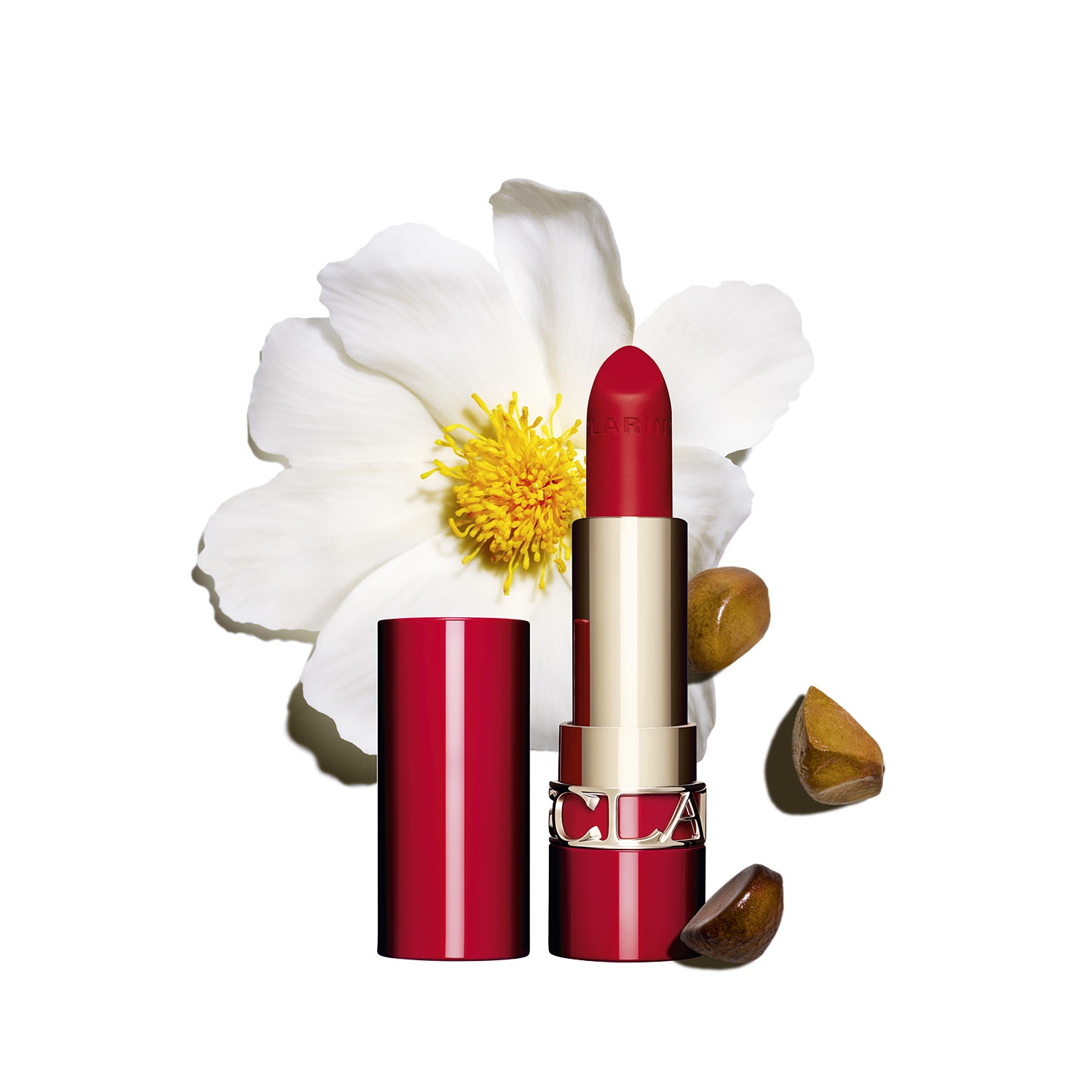 Clarins Joli Rouge Velvet Mat Rossetto Opaco 768V Strawberry 3.5g - Formula Idratante e Lunga Tenuta
