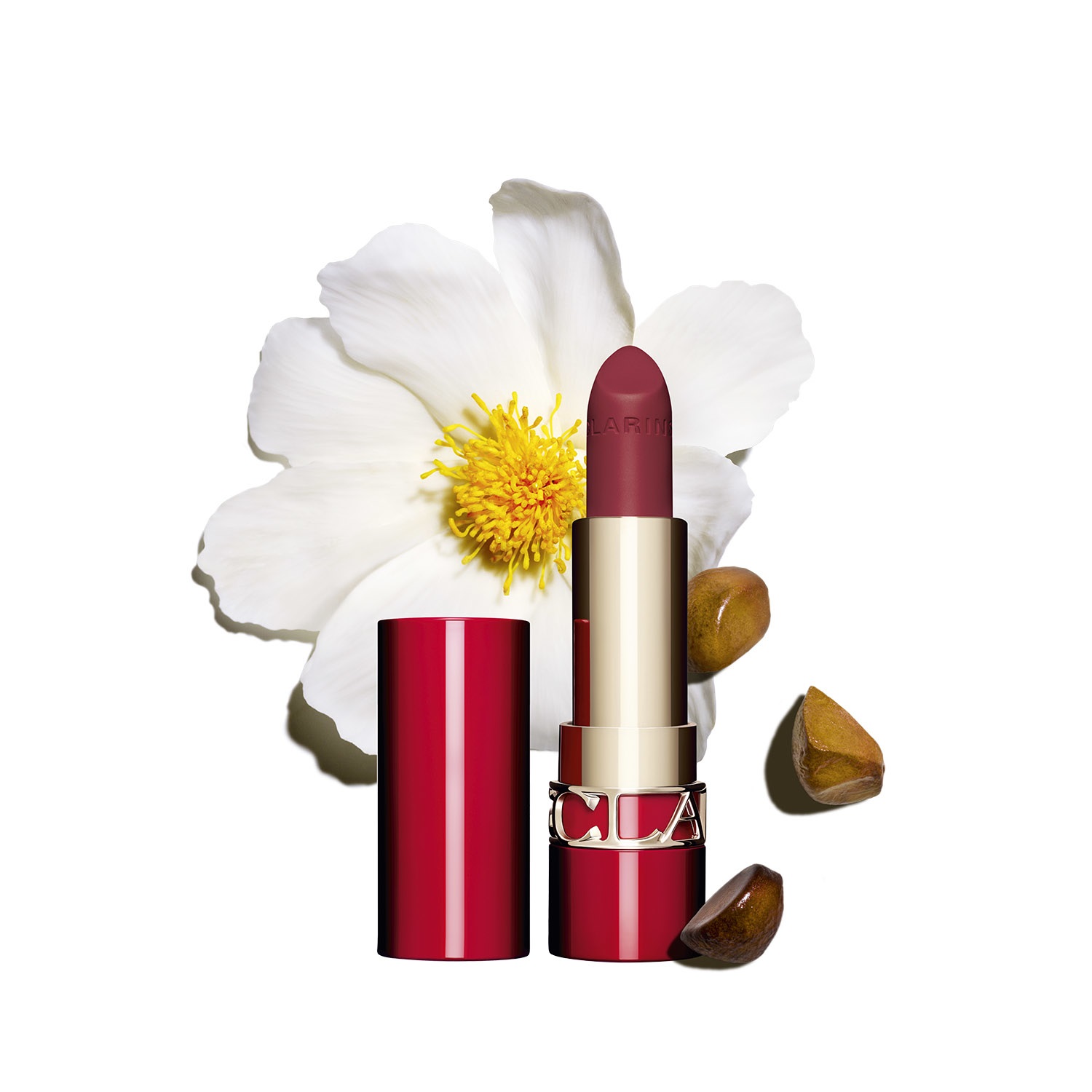 Clarins Joli Rouge Velvet Mat Rossetto Opaco 732V Grenadine 3.5g - Idratante e Nutriente