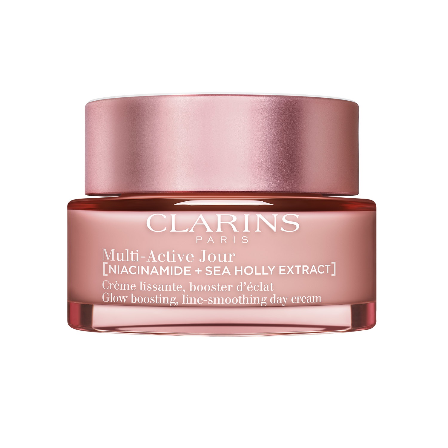 Clarins Multi-Active Crema Giorno 50ml - Crema Levigante e Booster di Luminosità per Tutti i Tipi di Pelle, Arricchita con Niacinamide e Estratto di Eringio Marino
