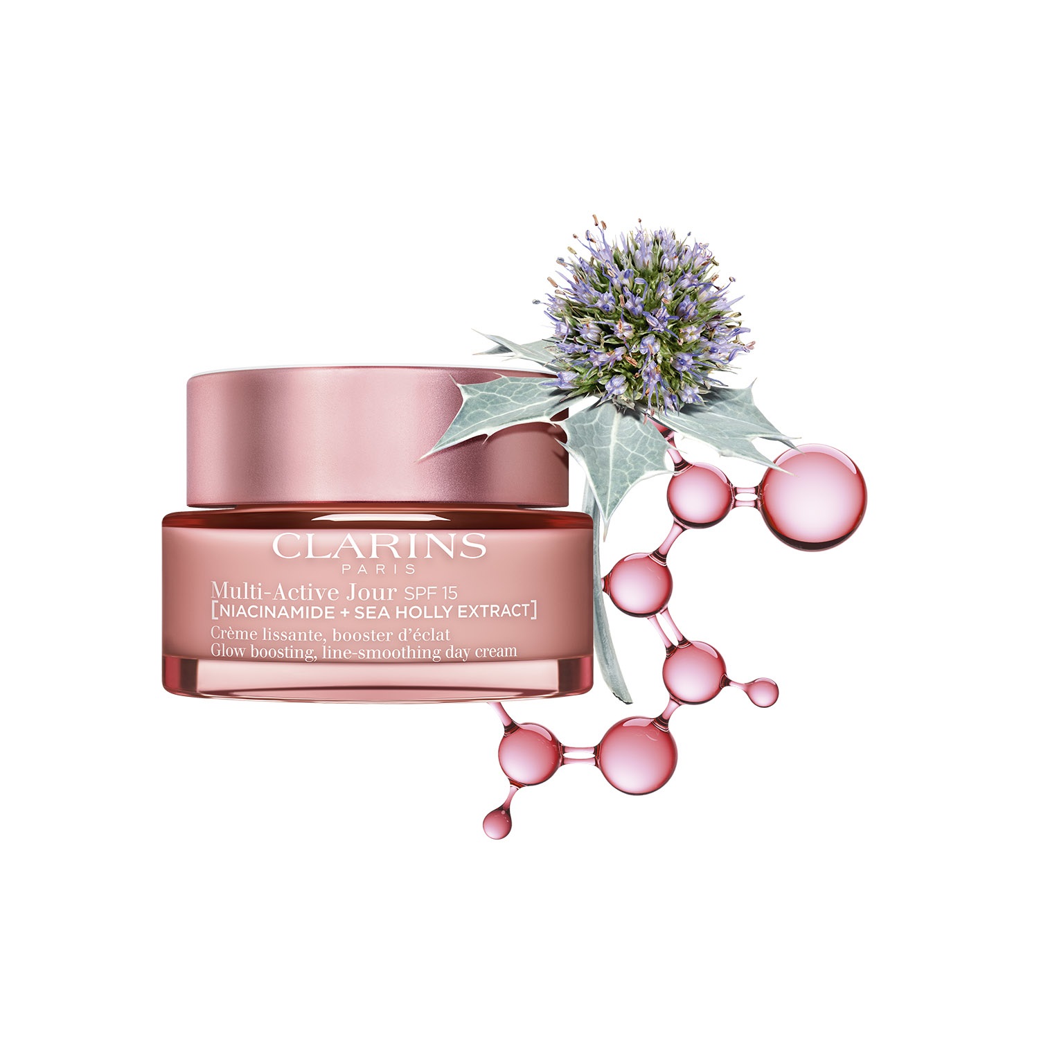 CLARINS Multi-Active Crema Giorno SPF15 50ml - Crema Levigante e Illuminante per Tutti i Tipi di Pelle con Niacinamide ed Estratto di Eringio Marino