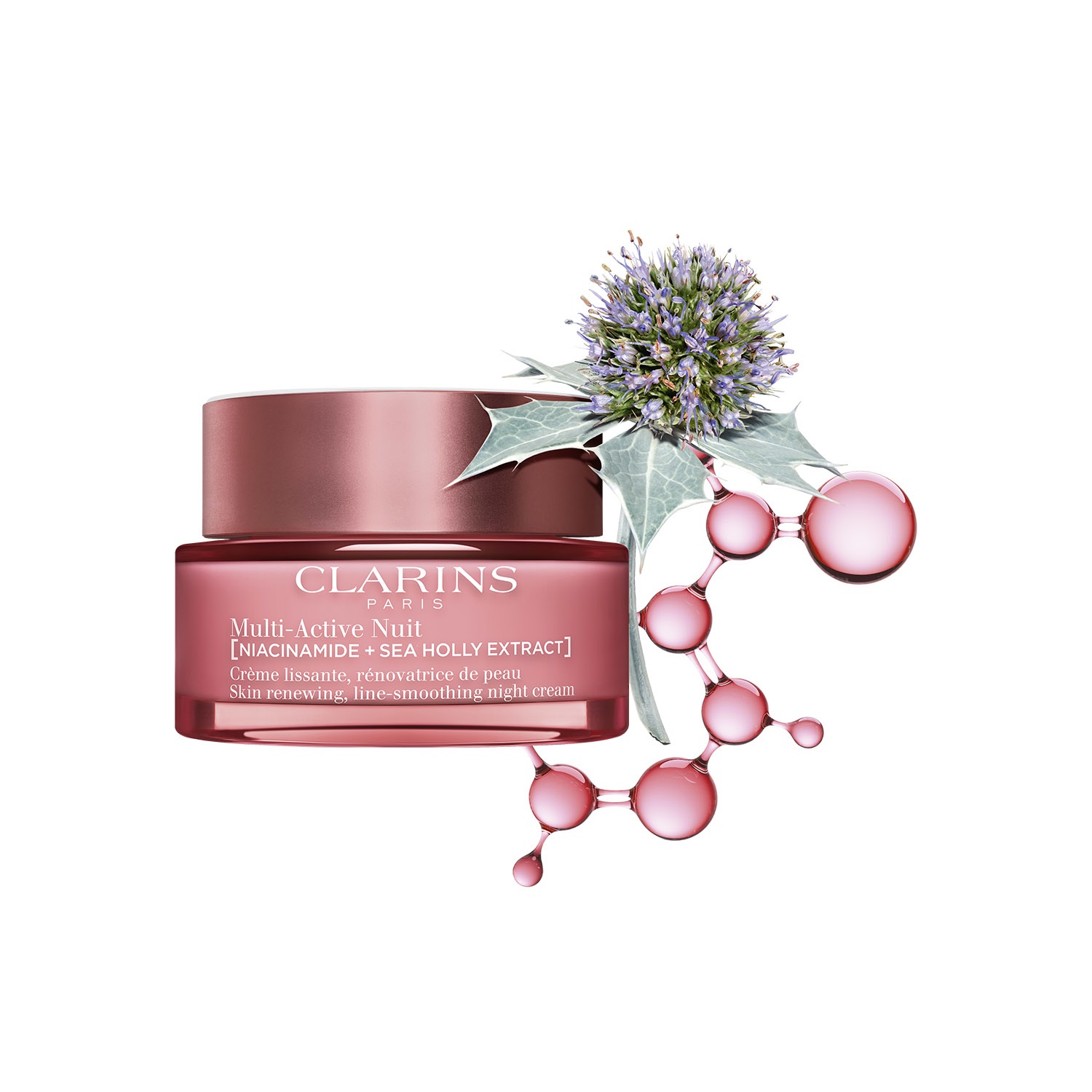 Clarins Multi-Active Crema Notte Levigante Rigenerante per Tutti i Tipi di Pelle - 50 ml