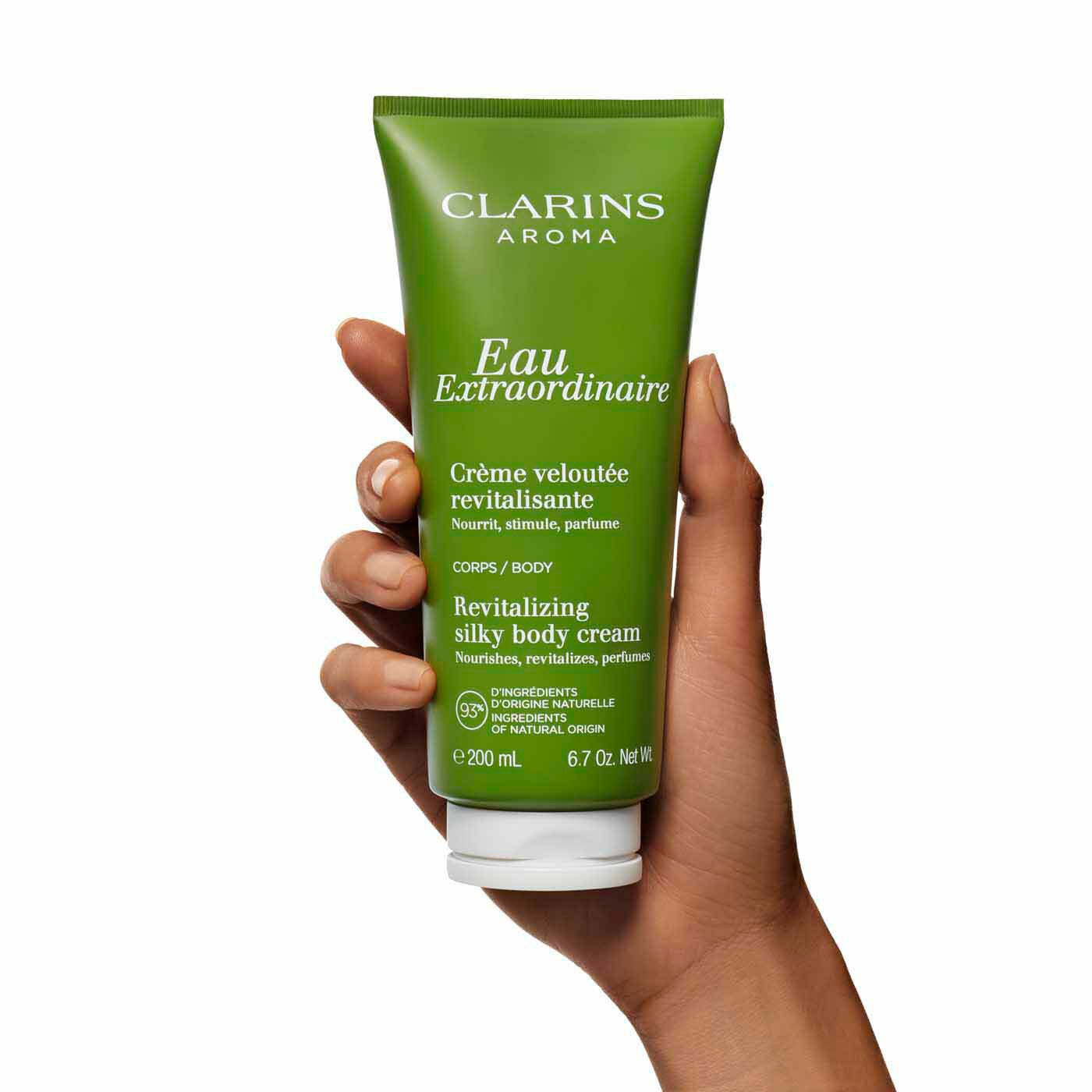 Clarins Eau Extraordinaire Crema Corpo Idratante 200 ml - Nutriente e Profumata con Note Floreali e Fruttate