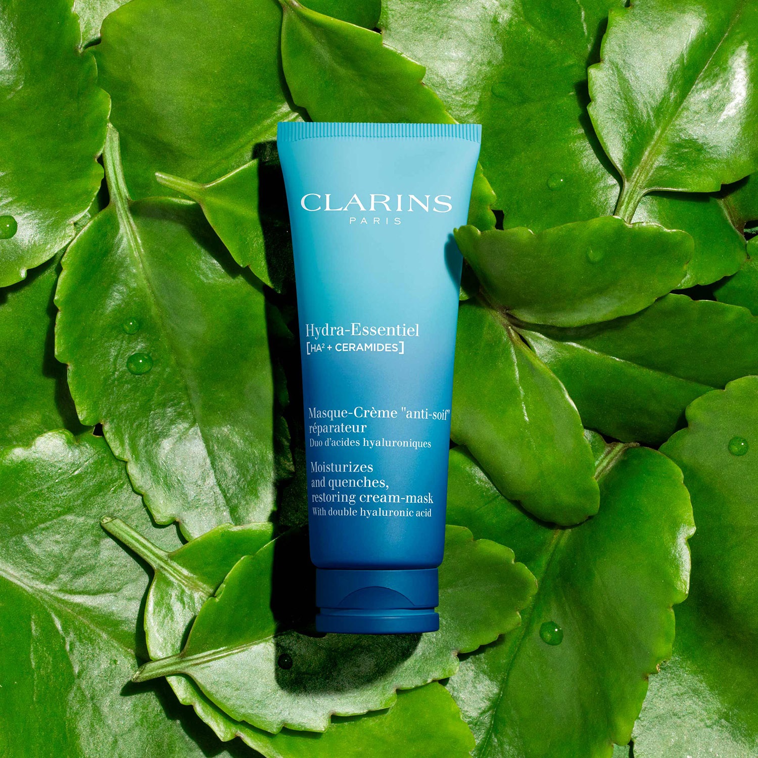 Clarins Hydra-Essentiel [HA²] Maschera-Crema Idratante Rinfrescante 75ml - Con Acido Ialuronico e Ceramidi