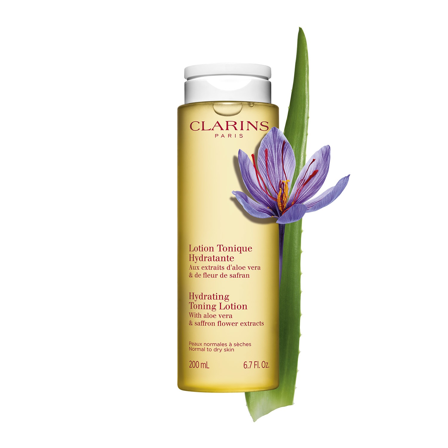 Clarins Lotion Tonique Hydratante 200ml - Tonico Idratante con Aloe Vera e Fico per Pelle Normale o Secca