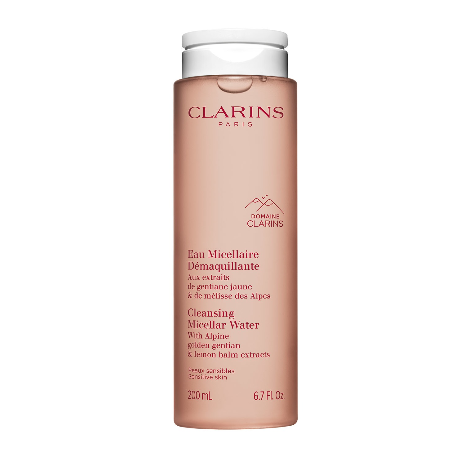 Clarins Eau Micellaire Démaquillante 200 ml - Acqua Micellare Detergente Struccante con Genziana e Melissa