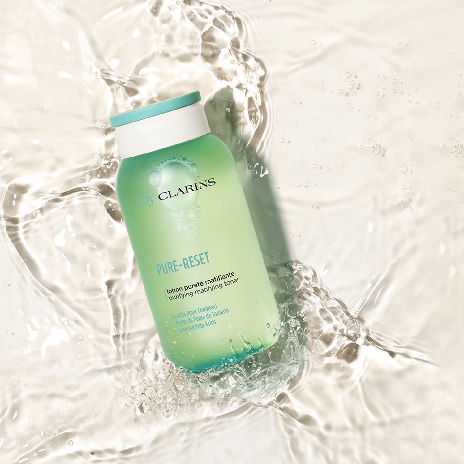 Clarins My Clarins Pure-Reset Lozione Purificante Opacizzante 200 ml - Effetto Matificante per Pelle Mista o Grassa