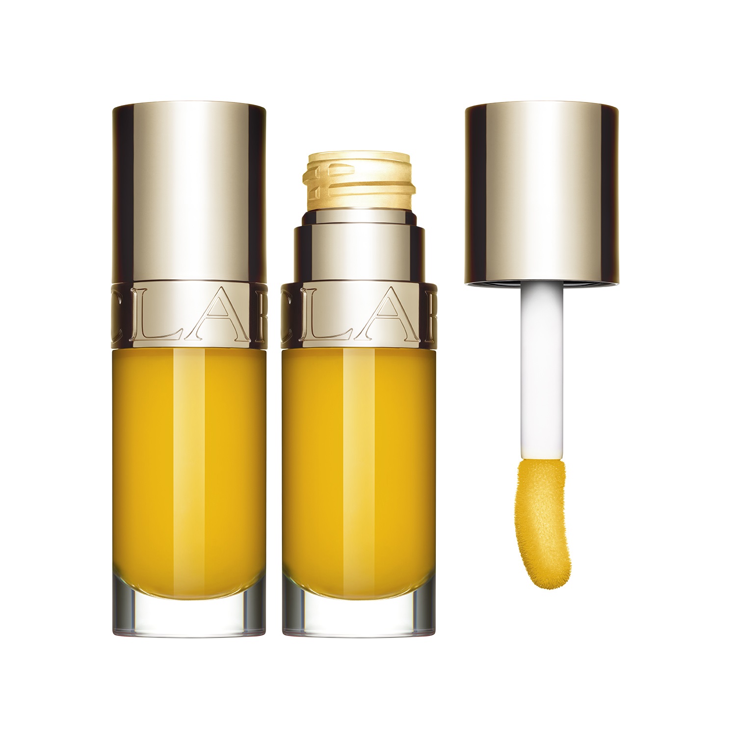 Clarins Lip Comfort Oil Power of Colours 21 Joyful Yellow 7ml - Protettivo, Illuminante, Idratante, Nutriente