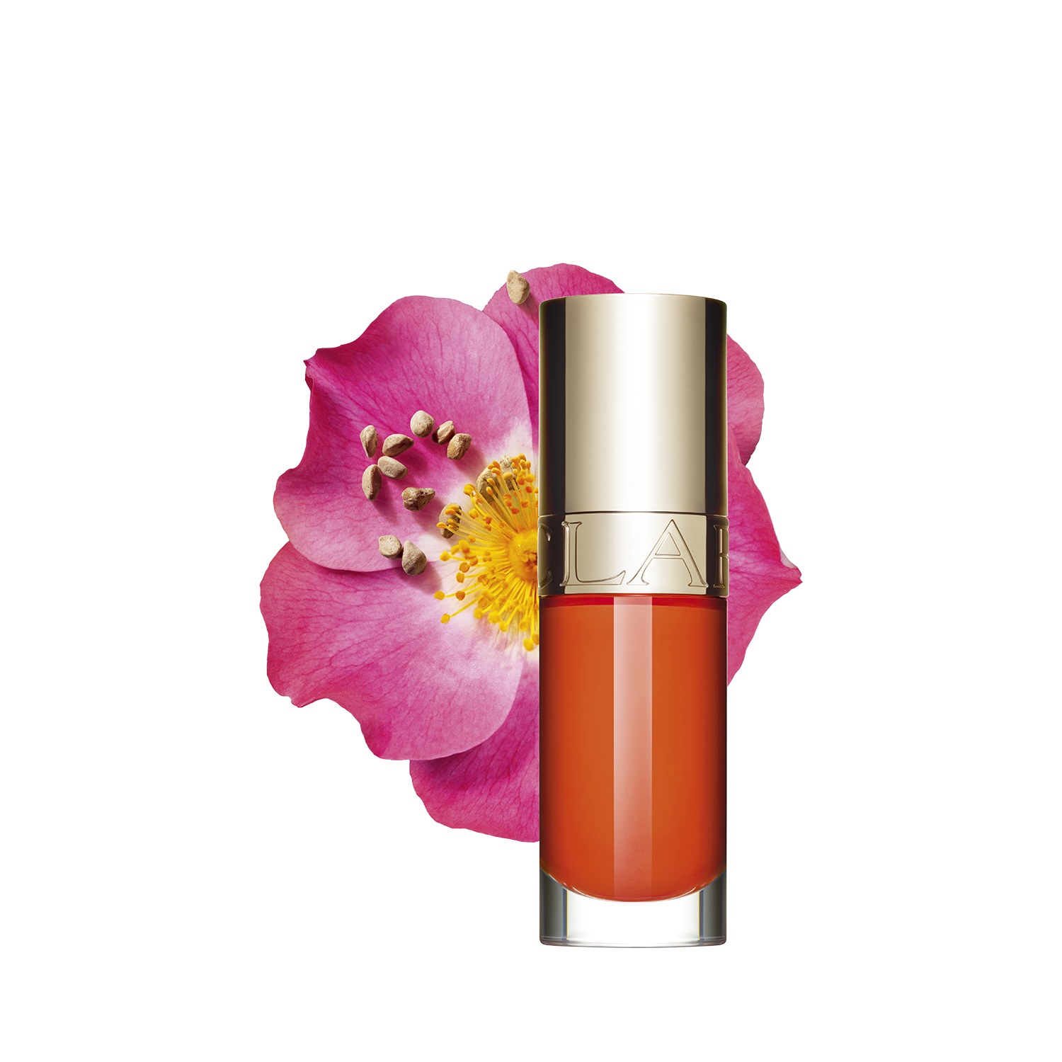 Clarins Lip Comfort Oil Power of Colours 22 Daring Orange - Olio Nutriente e Idratante per Labbra Luminose - 7 ml