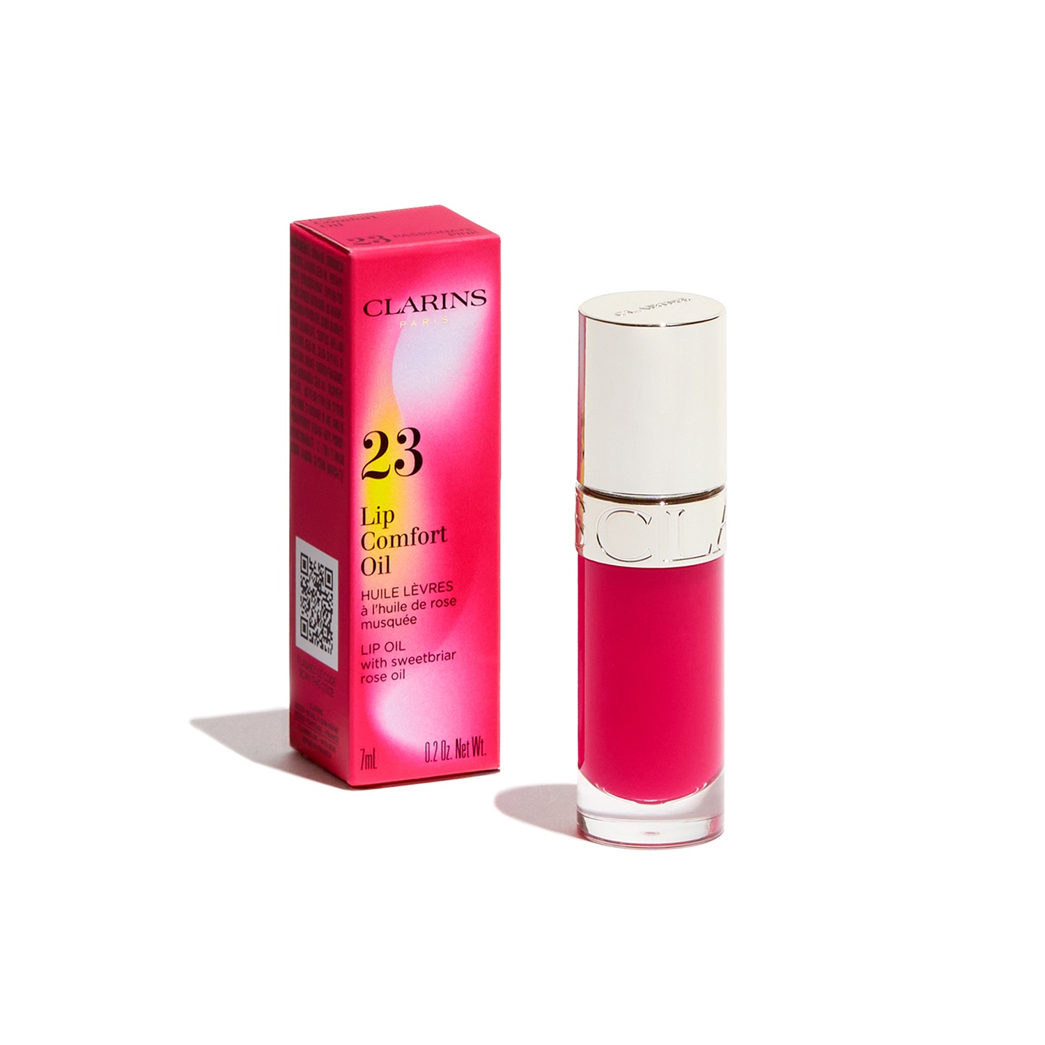 Clarins Lip Comfort Oil 23 Passionate Pink - Olio Nutriente e Idratante per Labbra 7 ml