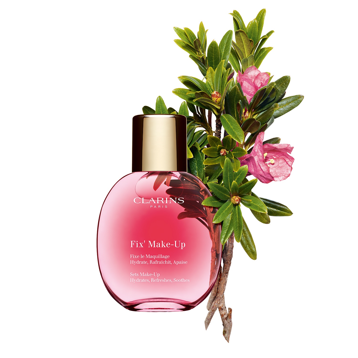 Clarins Fix' Make-Up 50ml - Spray Fissante per Trucco, Idratante, Tenuta 24h, Pelle Universale