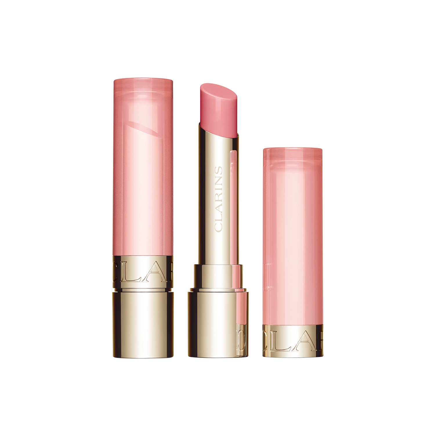 Clarins Lip Oil Balm 01 Pale Pink 2.9g - Balsamo Labbra Idratante e Nutriente con Olio di Jojoba ed Estratto di Rosa