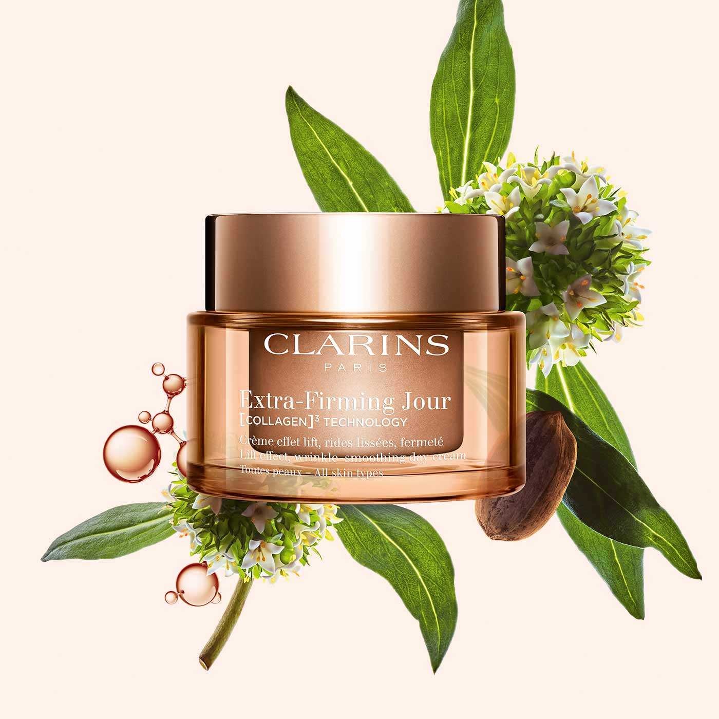 Clarins Extra-Firming Jour - Crema Giorno Antirughe per Tutti i Tipi di Pelle 50ml