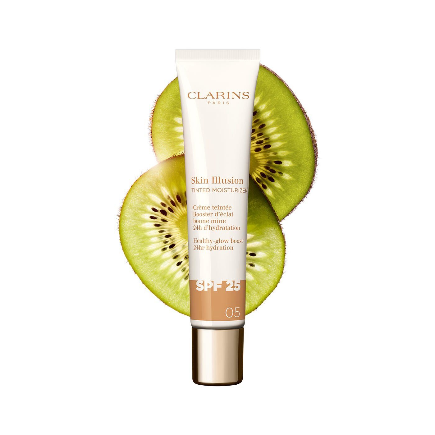 Clarins Skin Illusion Tinted Moisturizer SPF25 Crema Colorata 05 - Finish Luminoso e Coprenza Naturale 40ml