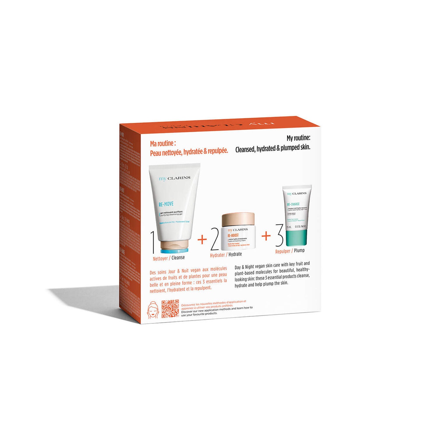 Clarins My Clarins Cofanetto Idratazione - Gel Detergente Purificante 125 ml, Crema Idratante 50 ml, Crema 15 ml