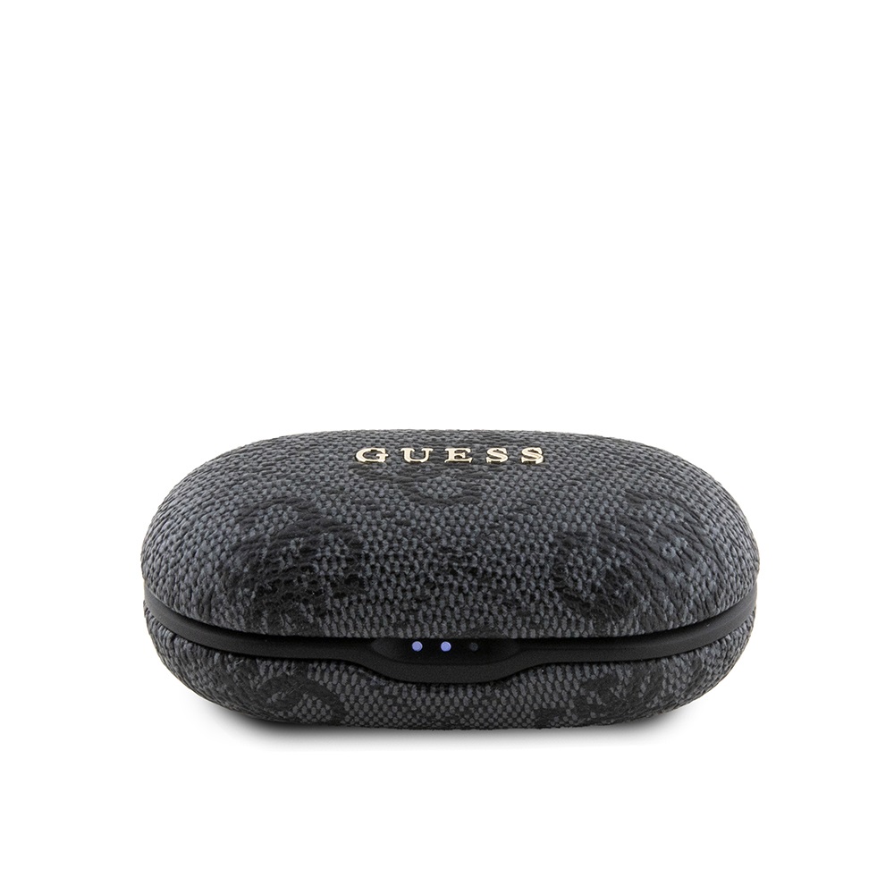 Guess Auricolari TWS ENC 4G - Cuffie Bluetooth con Custodia di Ricarica, Design Elegante e Moderno, Colore Nero