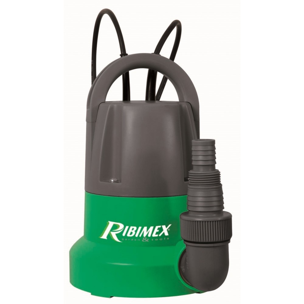Ribimex PRPVC401SP - Pompa Sommersa Elettrica per Acque Chiare, 400 W, Portata 7000 L/h, Profondità Max 7 m, Prevalenza Max 7 m