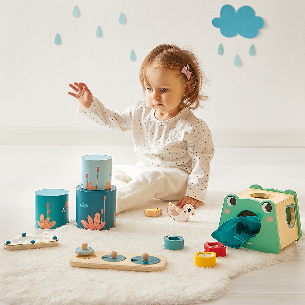 Janod - Set di Giocattoli Sensoriali per Bambini 12 Mesi - Sviluppo dei Sensi e Apprendimento