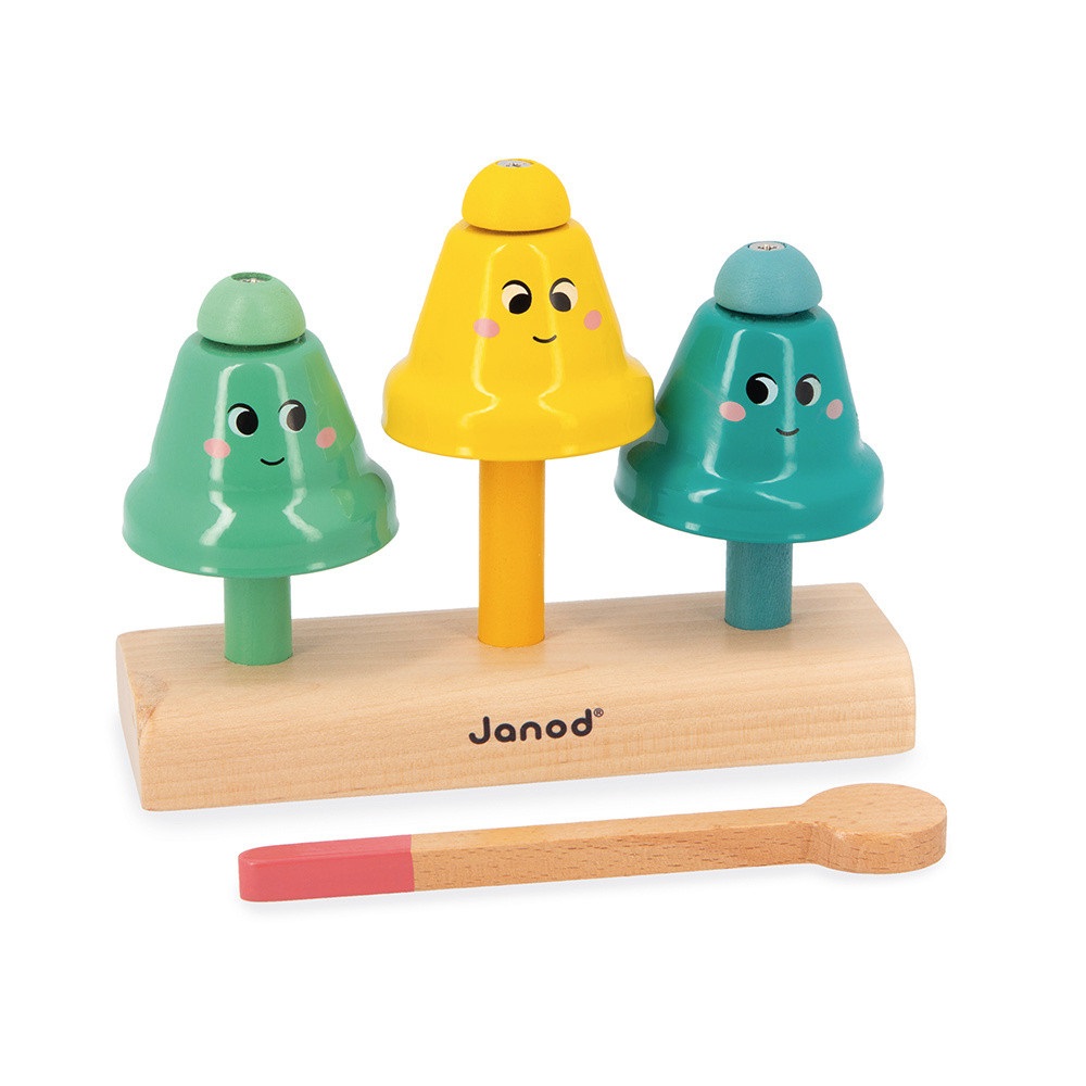 JANOD J04065 Box Giochi Neonato - Giocattolo Educativo Multisensoriale per Bambini dai 24 Mesi con Puzzle, Attività Manuali e Gioco di Equilibrio in Legno