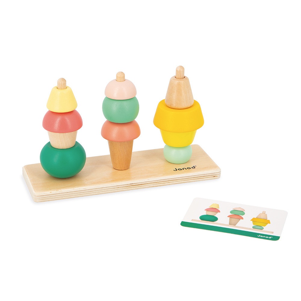 Janod Box Giochi Neonato - Giocattolo Educativo Multisensoriale per Bambini dai 36 Mesi con Abaco, Gioco di Equilibrio, Carillon e Puzzle